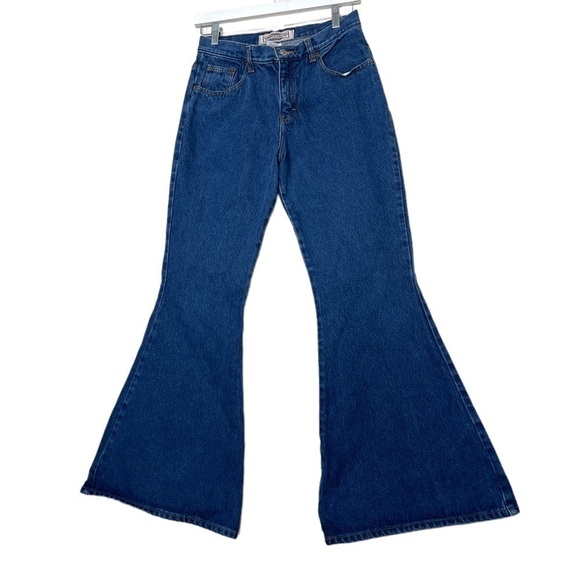 VINTAGE Andrew’s Blues 70’s Bell Bottom Jeans Women’s Size 28 - Picture 5 of 7
